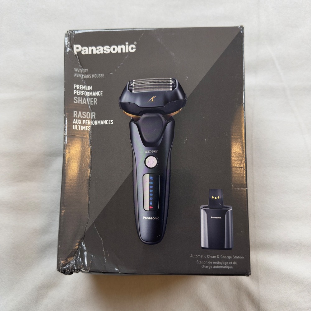 Panasonic ES-LV97-K Arc5 Mens Electric Shaver 5-Blade Wet Dry with Charging Dock